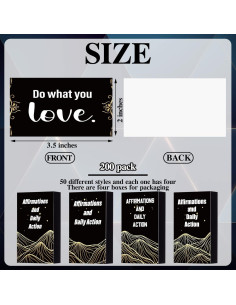 Tarjetas de Afirmación Positiva Seajan - 200 Pcs Motivacionales 2