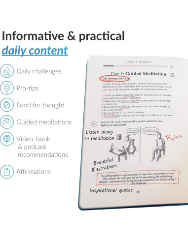 Diario de Meditación Habit Nest - Guía para Principiantes