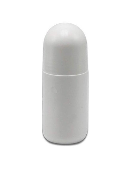 4 Botellas Vacías Rellenables Roll-on 50ml PE Blancas