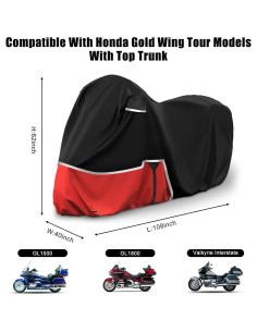 Cubierta de Moto Sportuli para Honda Goldwing GL1500 GL1800 2