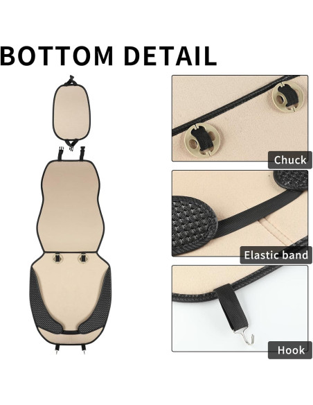 Cubierta de Asiento de Auto Newer, Protector Transpirable Negro