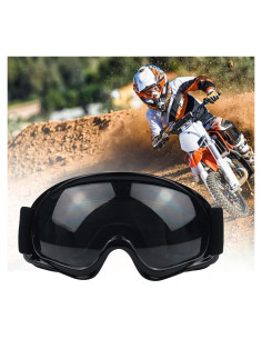 Gafas de Motocross para Niños YIMOPART Ajustables Negras