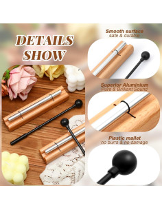 Campanas de Mano Yeshone para Meditación y Aula - 2 Paquetes 2