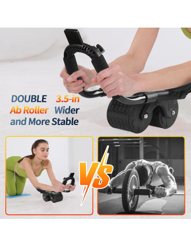 Rueda Abdominal Tixahi con Temporizador y Rebote Automático