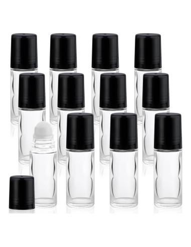 12 Botellas Vacías Roll On 30ml Mirrline para Aceites Esenciales
