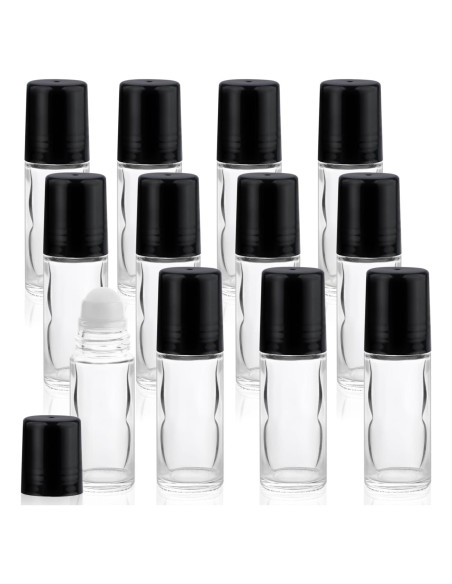 12 Botellas Vacías Roll On 30ml Mirrline para Aceites Esenciales