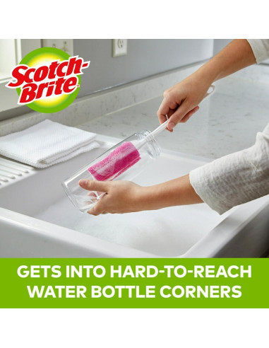 Esponja para Botellas Scotch-Brite 507, Limpieza Eficaz 30cm