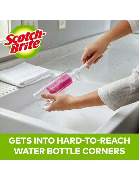 Esponja para Botellas Scotch-Brite 507, Limpieza Eficaz 30cm