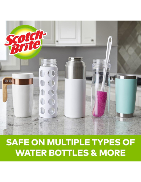 Esponja para Botellas Scotch-Brite 507, Limpieza Eficaz 30cm