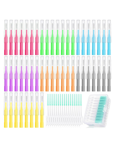 Zopeal 250 Piezas Cepillos Interdentales y Hilo Dental