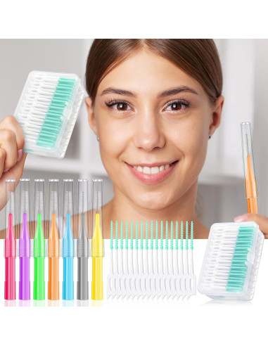 Zopeal 250 Piezas Cepillos Interdentales y Hilo Dental