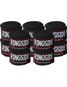 Envolturas de Mano Ringside Estilo Mexicano 5 Pares Negro 2