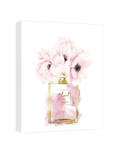 Arte de Pared Lienzo Chanel Rosa 40.64x60.96 cm Decoración