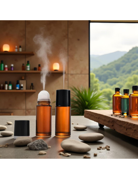 2 Botellas de Vidrio 30ml Galepromot para Aceites Esenciales