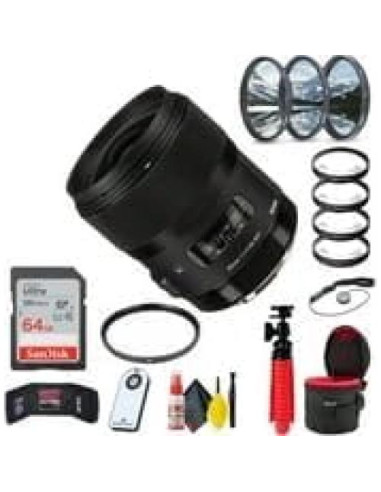 Lente Sigma 35mm f/1.4 DG HSM Art para Canon EF + 64GB SD