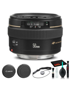 Lente Canon EF 50mm f/1.4 USM + Kit de Filtros y Accesorios