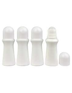 4 Botellas Vacías Recargables Roll On 75ml lasenersm - Cuidado DIY