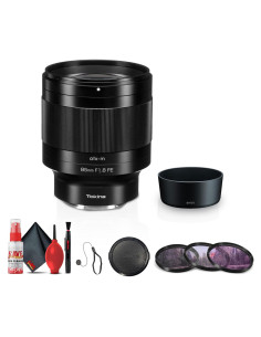 Lente Tokina ATX-m 85mm f/1.8 FE para Sony E + Kit de Filtros