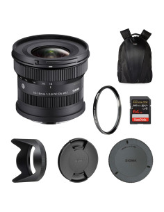 Lente Sigma 10-18mm F2.8 DC DN para Sony E + Filtro UV 67mm