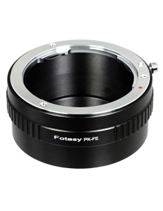 Adaptador de lente Fotasy PK a E para cámaras Sony Alpha