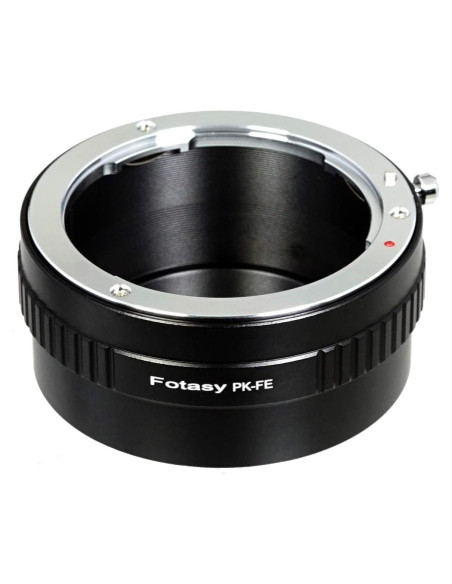 Adaptador de lente Fotasy PK a E para cámaras Sony Alpha