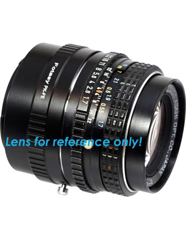 Adaptador de lente Fotasy PK a E para cámaras Sony Alpha