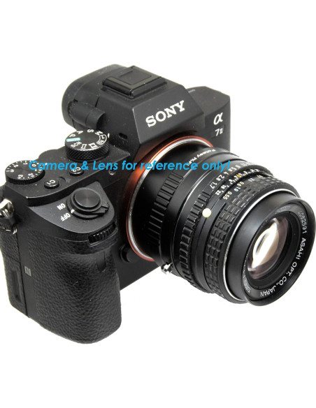 Adaptador de lente Fotasy PK a E para cámaras Sony Alpha