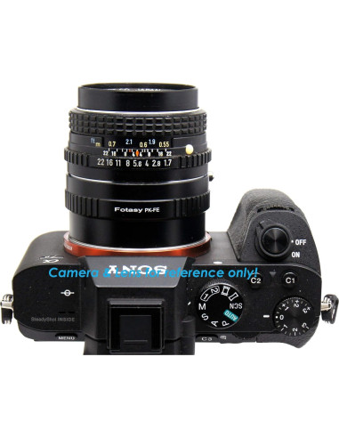 Adaptador de lente Fotasy PK a E para cámaras Sony Alpha