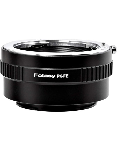 Adaptador de lente Fotasy PK a E para cámaras Sony Alpha