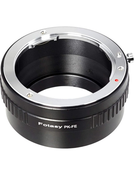 Adaptador de lente Fotasy PK a E para cámaras Sony Alpha