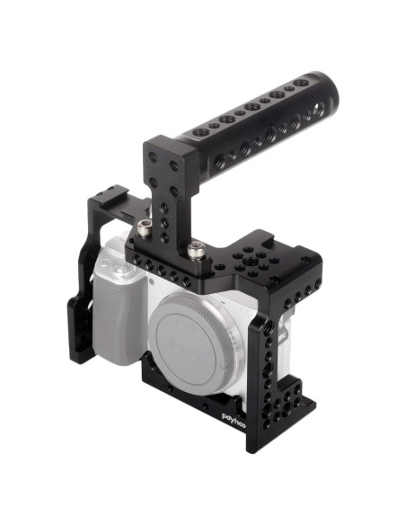 Jaula para cámara Poyinco para Sony A7 II/III/SII/M3/RII/RIII Jaula para cámara Poyinco para Sony A7 II/III/SII/M3/RII/RIII