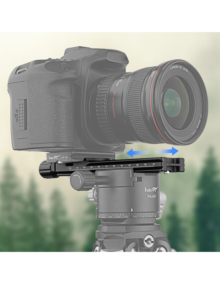 Riel Nodal Doble Cola de Milano Haoge LQR-140CP para Fotografía