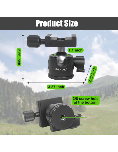 Soporte de Cabeza de Bola Táctico BZTAC para Rifle 28mm