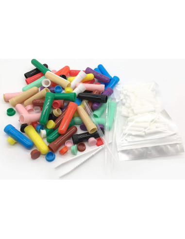 48 Tubos Inhaladores Nasales Zison para Aromaterapia Recargables