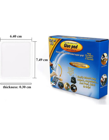 Almohadillas de Gel Antideslizantes Ywhomal 10 Piezas 75x64mm