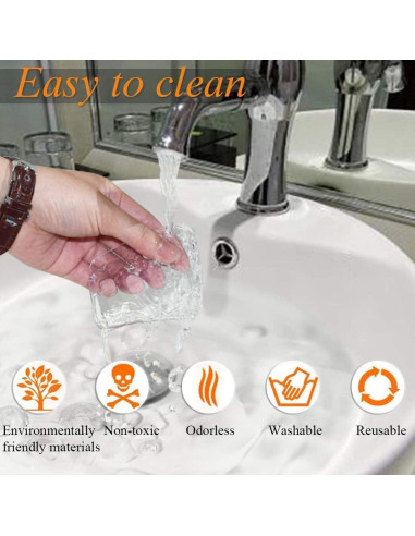 Almohadillas de Gel Antideslizantes Ywhomal 10 Piezas 75x64mm