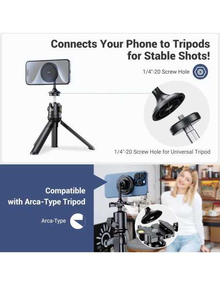 Adaptador de Montaje de Trípode JJC MS-ARB2-U3 para Teléfono