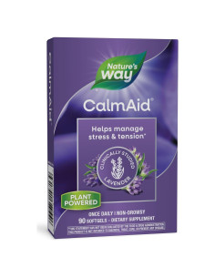 CalmAid Nature's Way 90 Gelatinas Blandas Antiestrés Lavanda