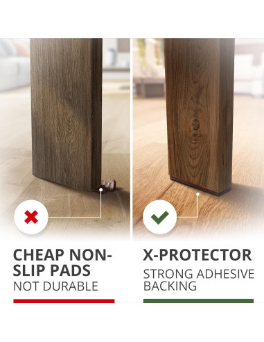 Almohadillas Antideslizantes X-PROTECTOR 8 Pcs 2.54x10.16 cm