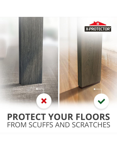 Almohadillas Antideslizantes X-PROTECTOR 8 Pcs 2.54x10.16 cm