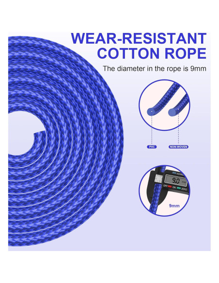 Cuerda de Saltar Ajustable Crhoeiq para Ejercicio y Fitness