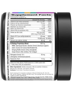 Suplemento de Biotina 10,000 mcg IQ BIOLOGY - 60 Cápsulas 2