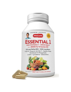 Multivitamina Andrew Lessman Essential-1 60 Cápsulas 3000 IU D3