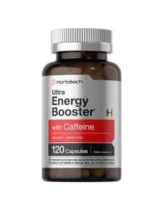 Suplemento Energético Horbaach 120 Cápsulas Cafeína Ginseng B12