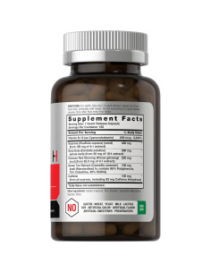 Suplemento Energético Horbaach 120 Cápsulas Cafeína Ginseng B12 2