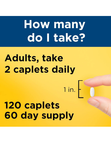 Suplemento de Glucosamina y Condroitina Nature Made 120 Tabletas