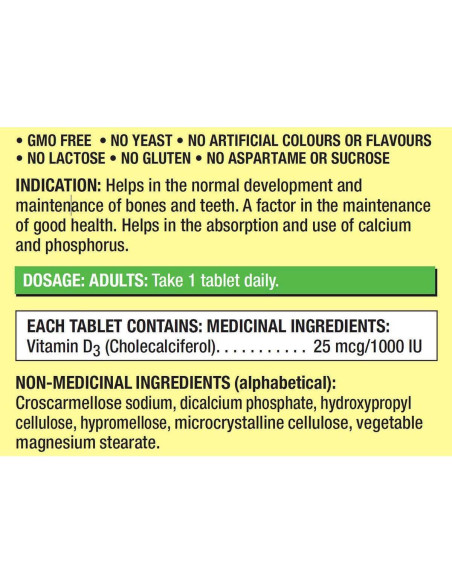 Vitamina D3 1000UI Kirkland - Paquete Doble 720 Tabletas Vitamina D3 1000UI Kirkland - Paquete Doble 720 Tabletas