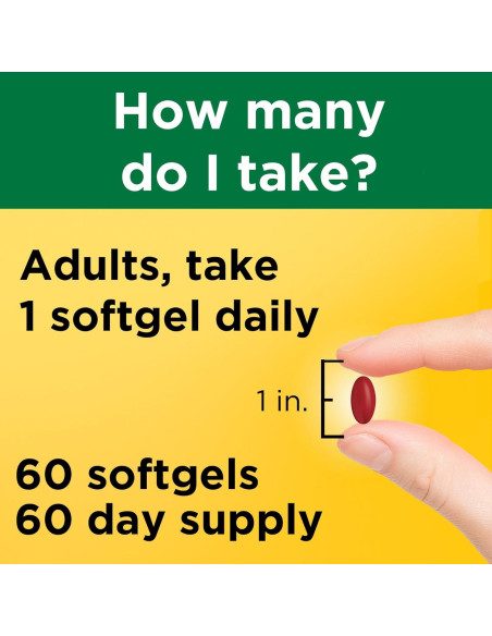 Nature Made Vitamina B12 5000 mcg 60 Softgels - Energía y Metabolismo