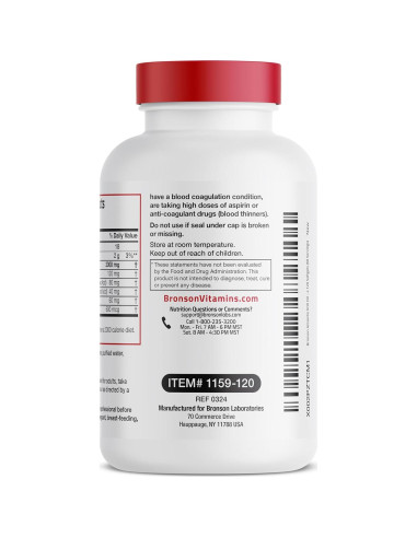 Aceite de Krill Antártico Bronson 2000 mg Omega-3 120 Cápsulas