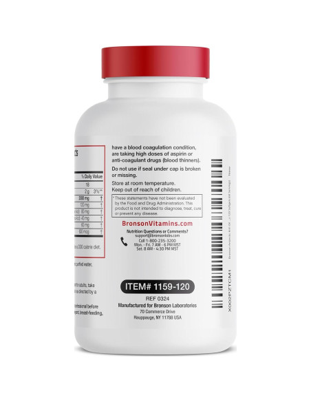 Aceite de Krill Antártico Bronson 2000 mg Omega-3 120 Cápsulas